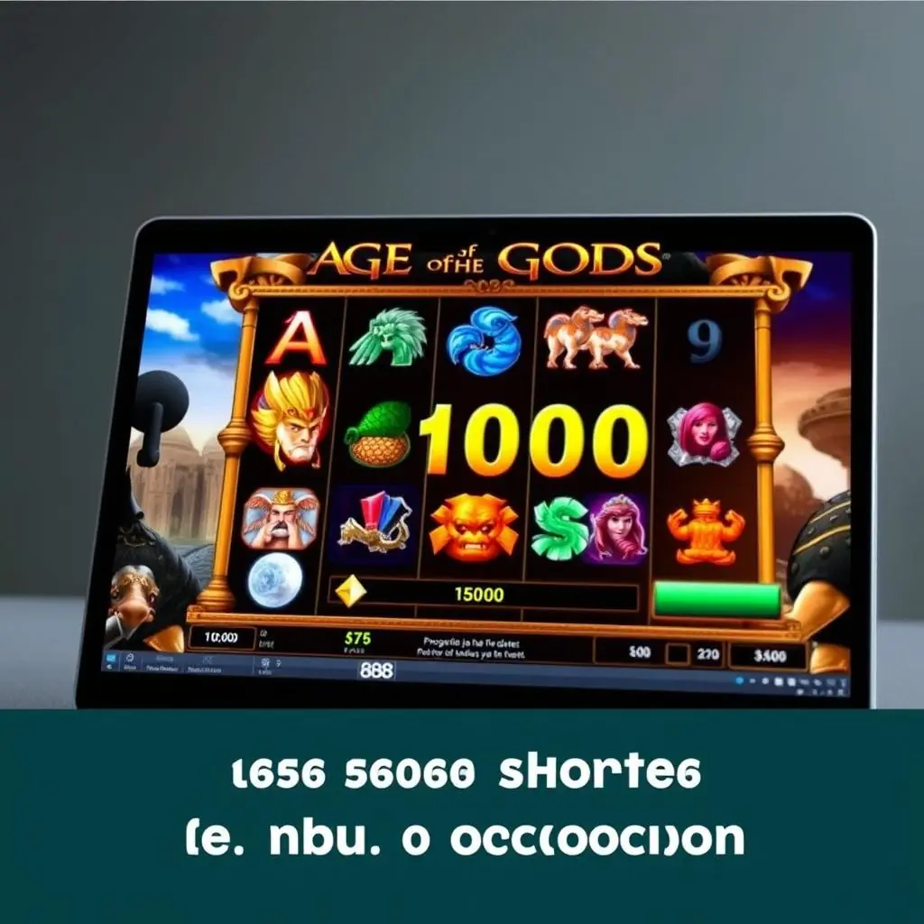 Age of the Gods jackpot slot at 888 Casino UK showing progressive prize pool