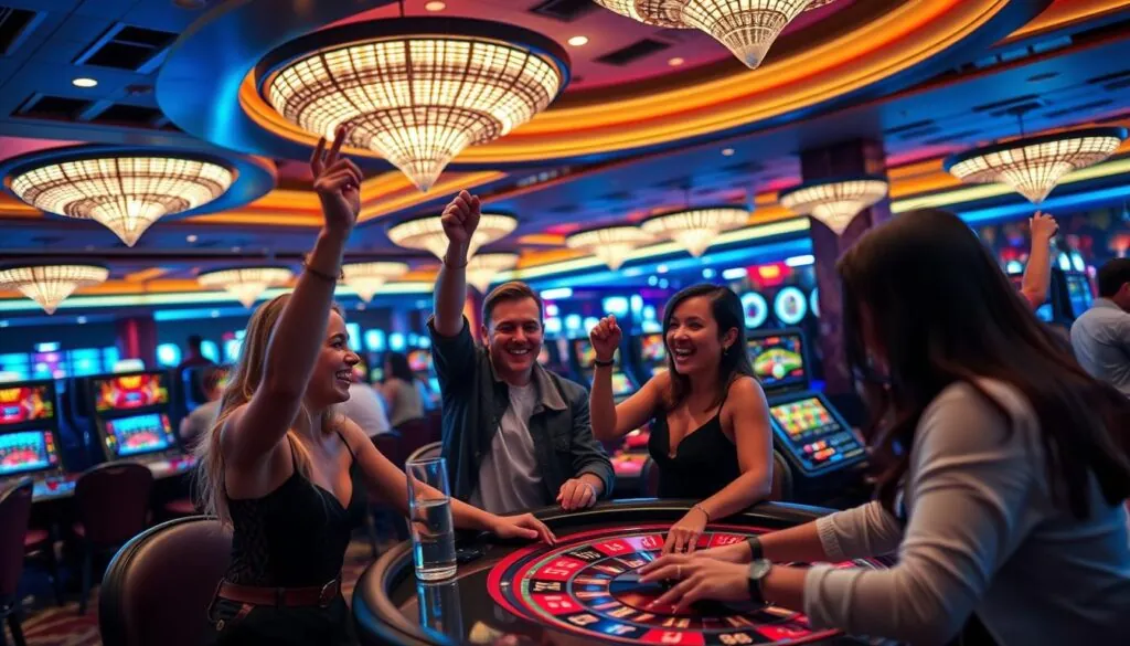 Betsafe Casino UK user experience illustrated with players enjoying games