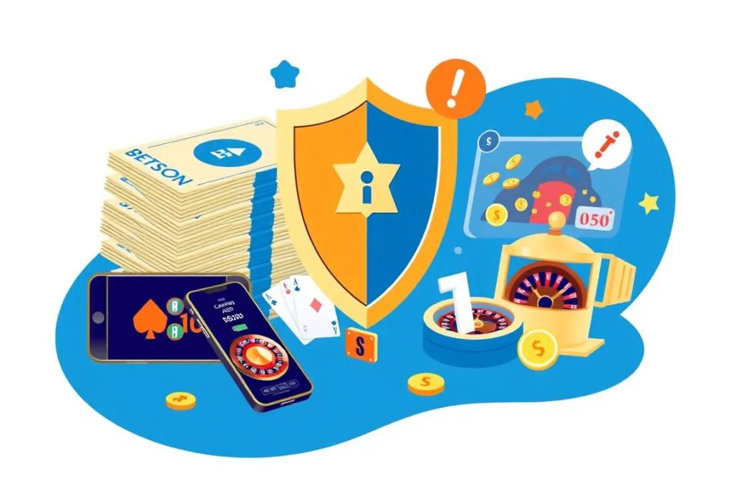 Betsson Casino UK key features illustration showing secure payments and game variety Betsson Casino UK key features illustration showing secure payments and game variety