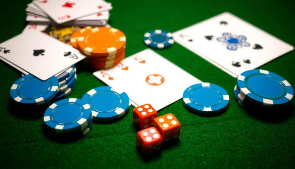 Betsson Casino UK welcome screen showing casino chips and cards