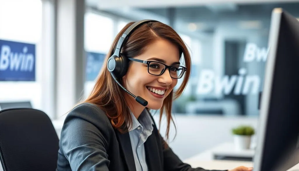 Bwin Casino UK customer support team member assisting a player