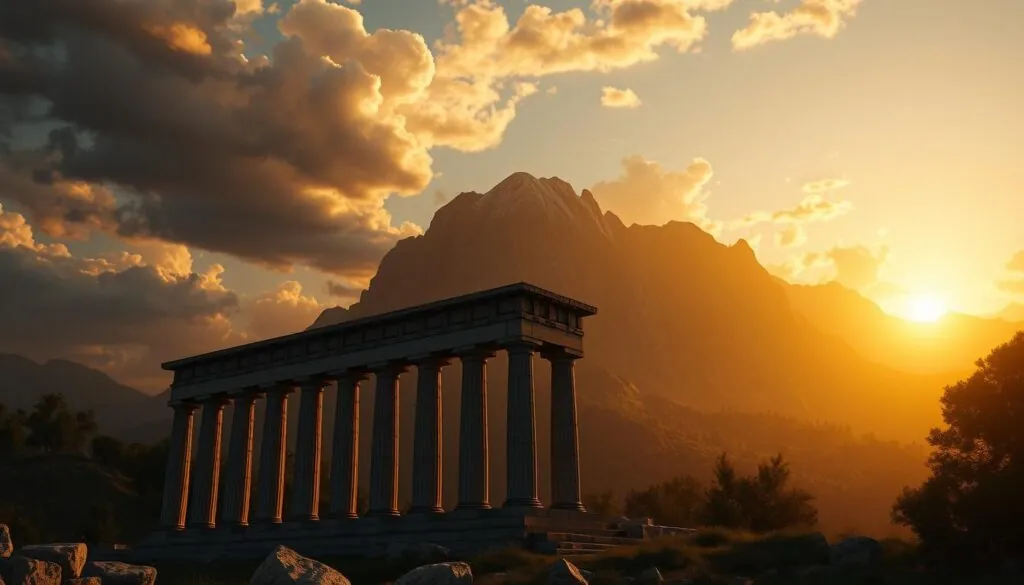 Gates of Olympus 1000 Slot final verdict showing Zeus and Mount Olympus