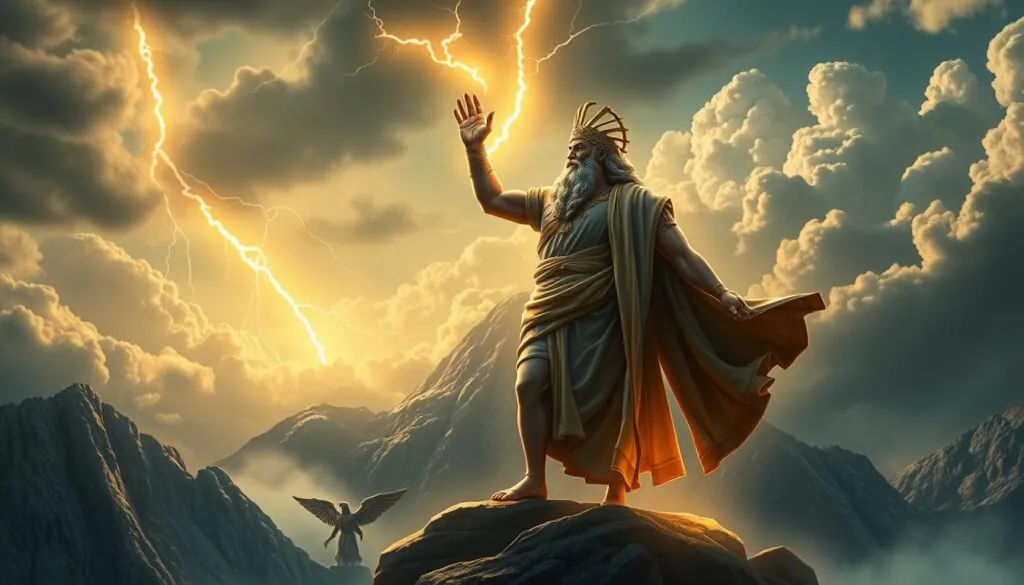 Gates of Olympus 1000 Slot free spins feature with Zeus and lightning effects