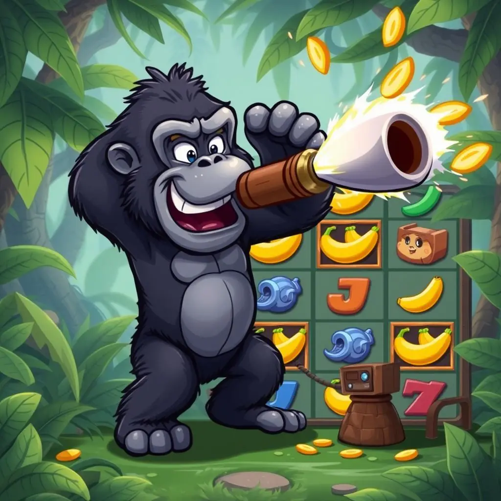 King Kong Cash Slot Banana Cannon Wilds feature King Kong Cash Slot Banana Cannon Wilds feature