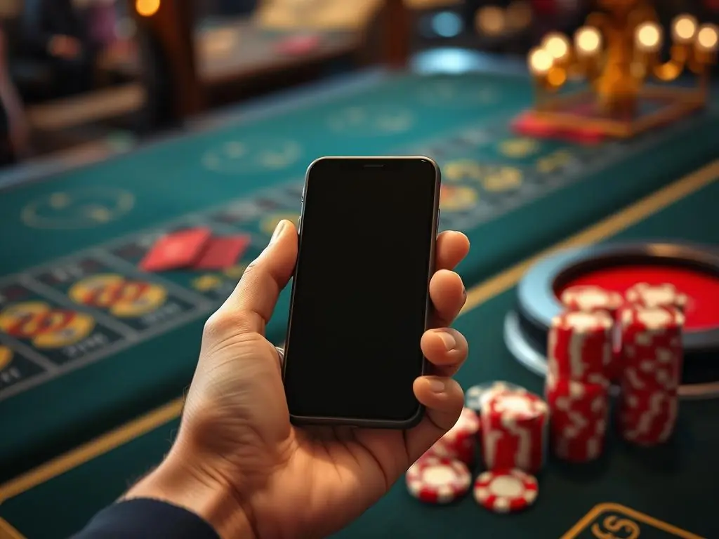 LeoVegas Casino UK mobile app on smartphone