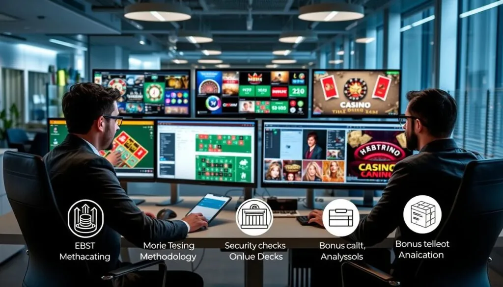 Play to Casino expert team testing and reviewing best online casinos 2025