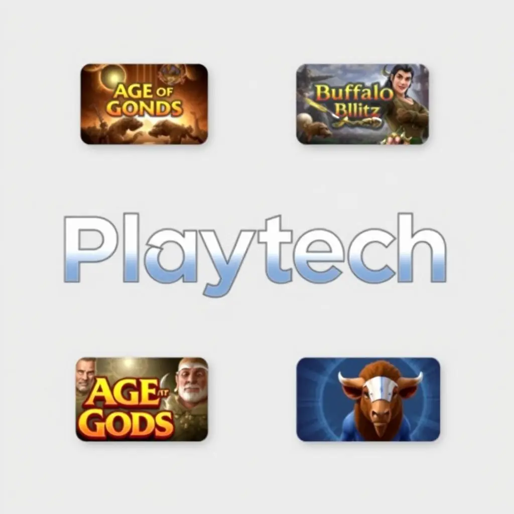 Playtech logo and game thumbnails at Bwin Casino UK