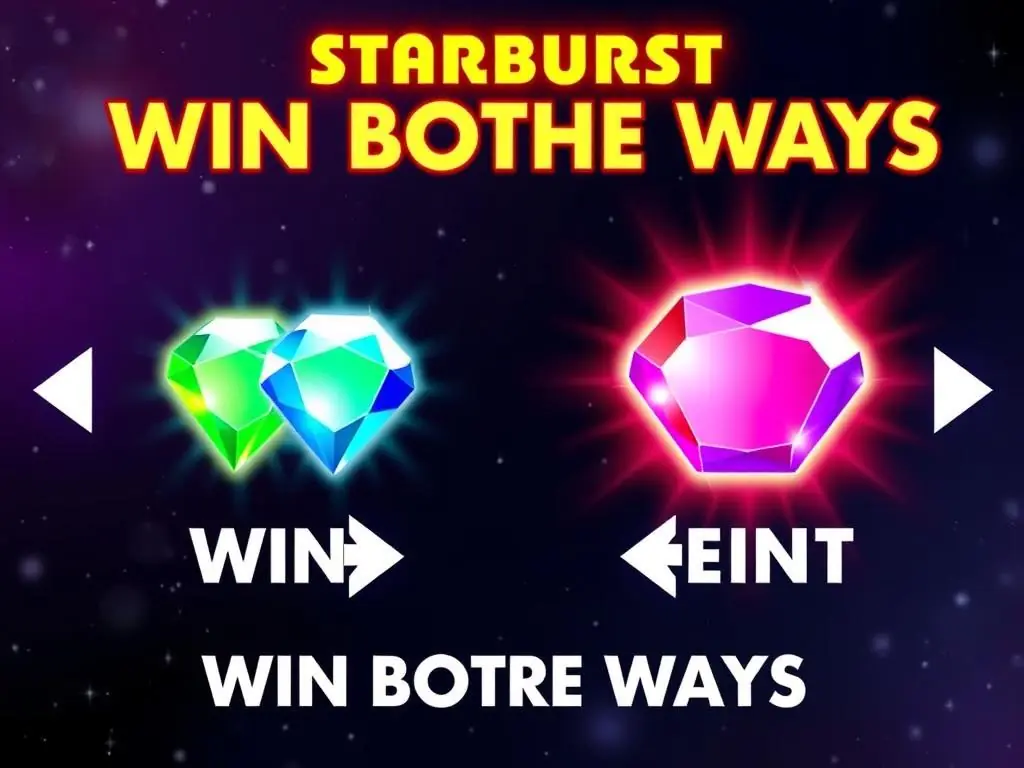 Starburst Slot win both ways feature visualization
