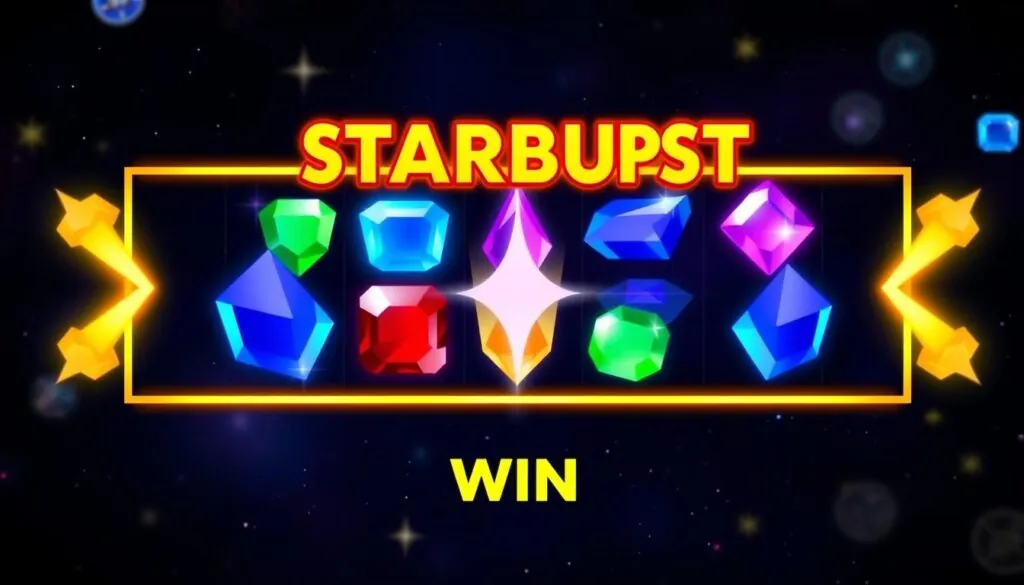 Starburst Slot winning combinations with gem symbols